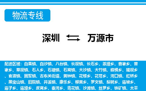 深圳到萬(wàn)源市物流專線-深圳至萬(wàn)源市貨運(yùn)公司