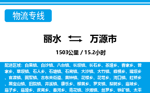 麗水到萬(wàn)源市物流專線-麗水至萬(wàn)源市貨運(yùn)公司