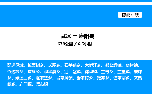 武漢到麻陽(yáng)縣物流專(zhuān)線(xiàn)-武漢至麻陽(yáng)縣貨運(yùn)公司